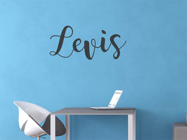 Wandtattoo Levis in Handschrift