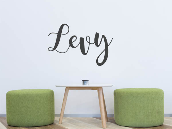 Wandtattoo Levy in Handschrift