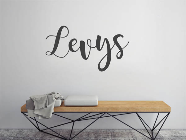 Wandtattoo Levys in Handschrift