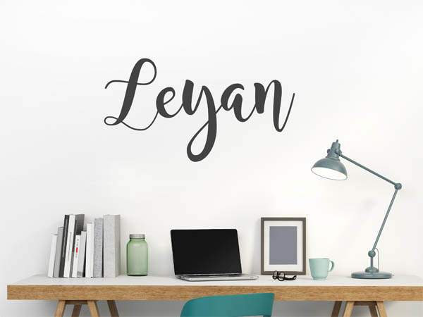 Wandtattoo Leyan in Handschrift