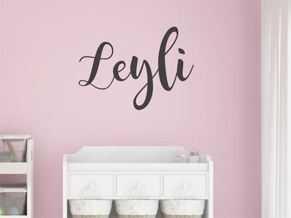 Wandtattoo Leyli in Handschrift