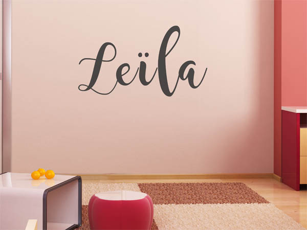 Wandtattoo Leïla in Handschrift