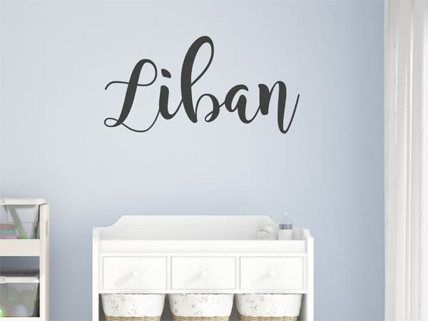 Wandtattoo Liban in Handschrift