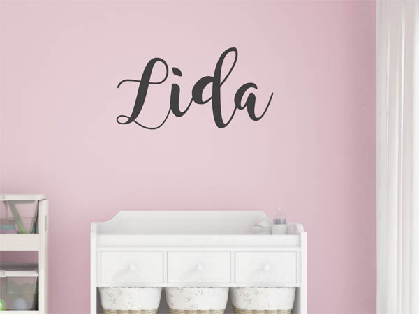 Wandtattoo Lida in Handschrift