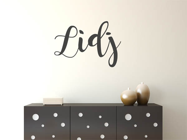 Wandtattoo Lidj in Handschrift