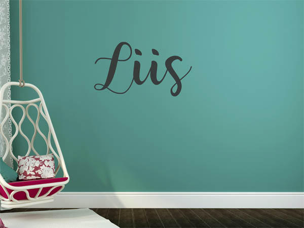 Wandtattoo Liis in Handschrift