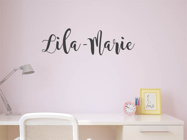 Wandtattoo Lila-Marie in Handschrift