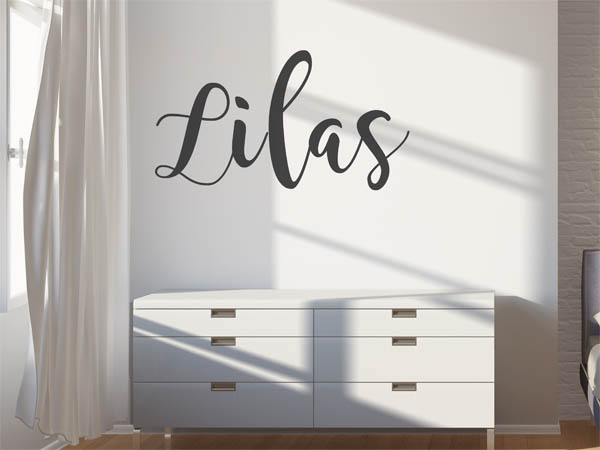 Wandtattoo Lilas in Handschrift