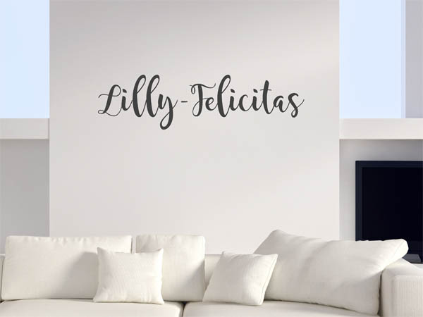 Wandtattoo Lilly-Felicitas in Handschrift