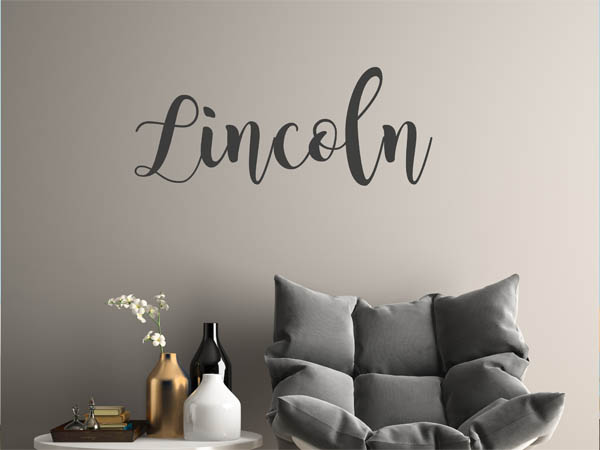 Wandtattoo Lincoln in Handschrift