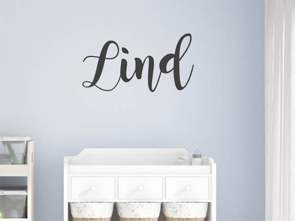 Wandtattoo Lind in Handschrift