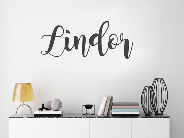 Wandtattoo Lindor in Handschrift