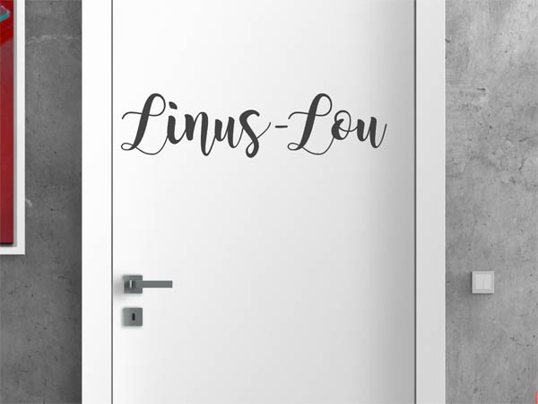 Wandtattoo Linus-Lou in Handschrift