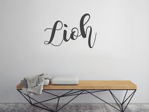 Wandtattoo Lioh in Handschrift