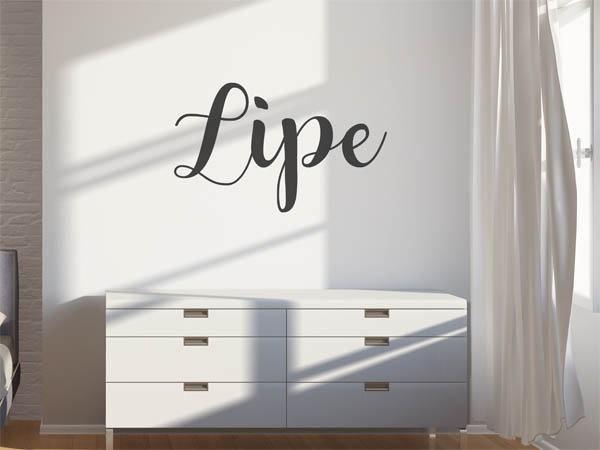 Wandtattoo Lipe in Handschrift