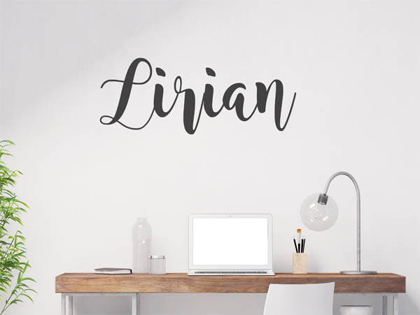Wandtattoo Lirian in Handschrift