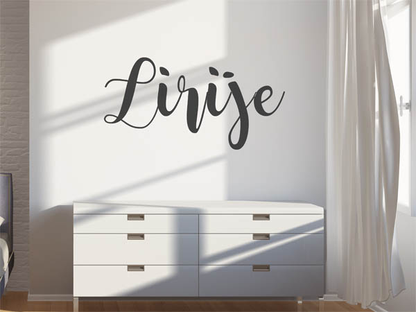 Wandtattoo Lirije in Handschrift