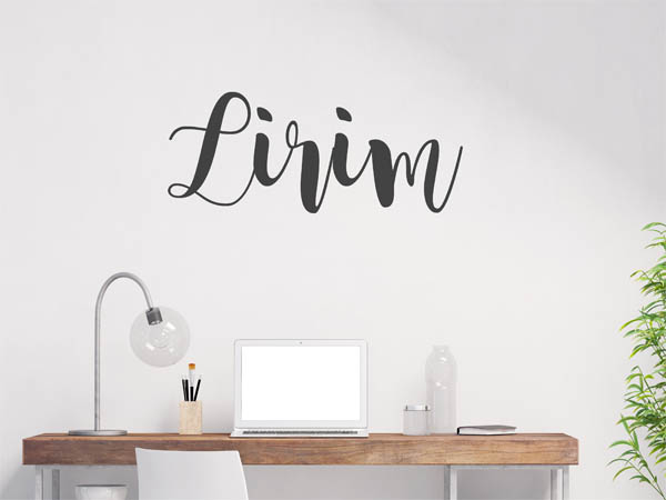 Wandtattoo Lirim in Handschrift