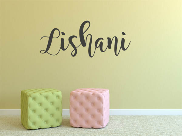 Wandtattoo Lishani in Handschrift