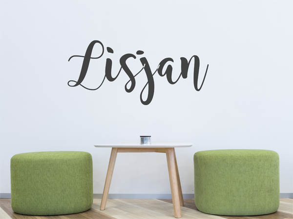 Wandtattoo Lisjan in Handschrift
