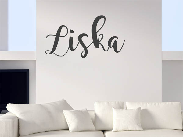 Wandtattoo Liska in Handschrift