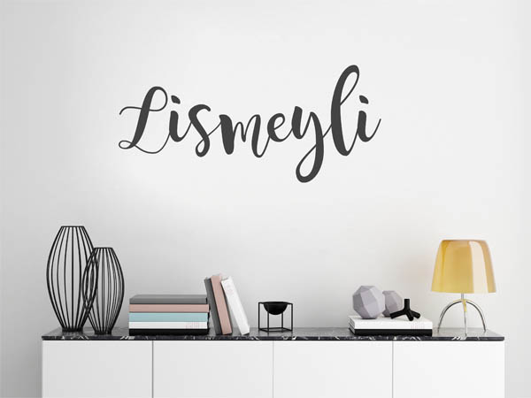 Wandtattoo Lismeyli in Handschrift