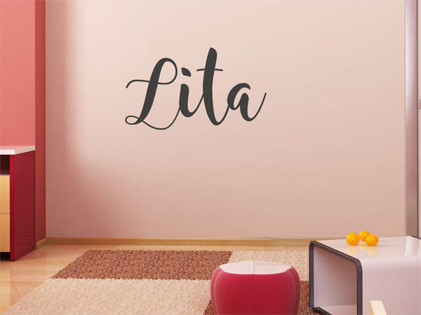 Wandtattoo Lita in Handschrift