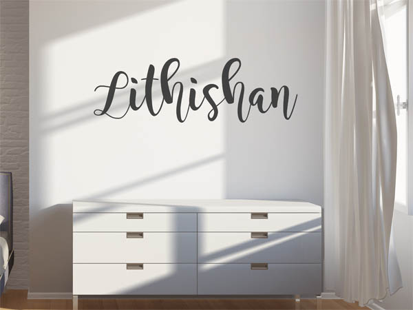Wandtattoo Lithishan in Handschrift