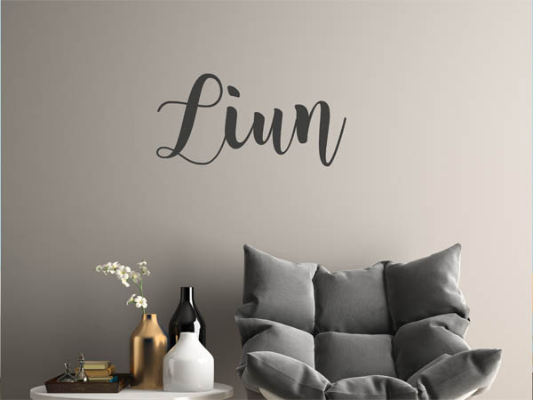 Wandtattoo Liun in Handschrift