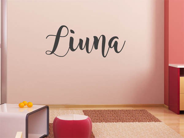 Wandtattoo Liuna in Handschrift