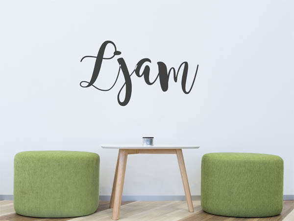 Wandtattoo Ljam in Handschrift