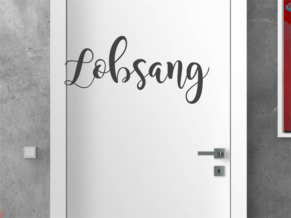 Wandtattoo Lobsang in Handschrift