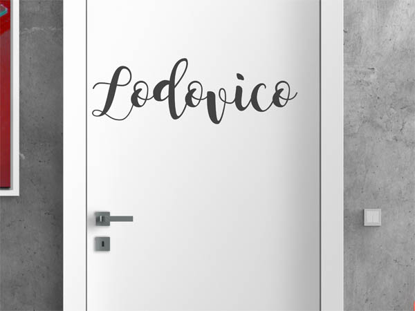 Wandtattoo Lodovico in Handschrift