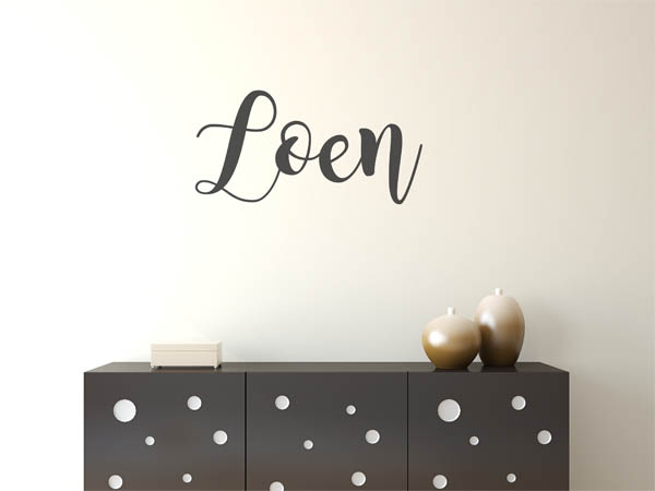 Wandtattoo Loen in Handschrift