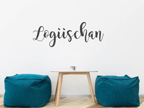 Wandtattoo Logiischan in Handschrift