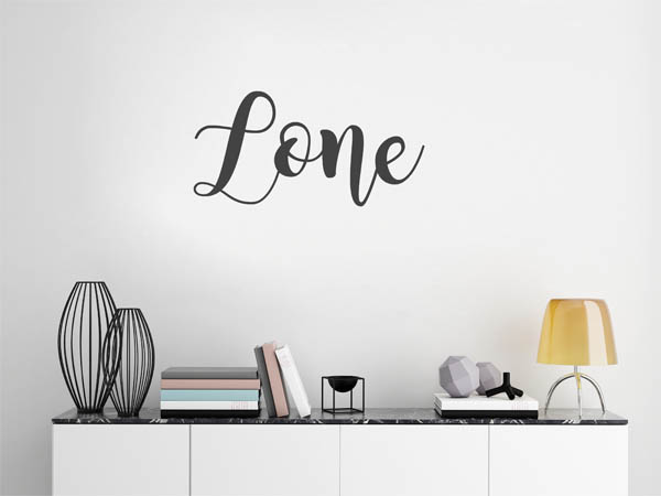 Wandtattoo Lone in Handschrift