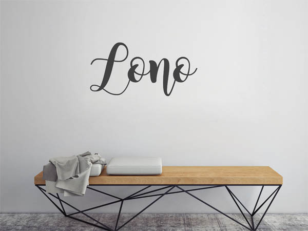Wandtattoo Lono in Handschrift