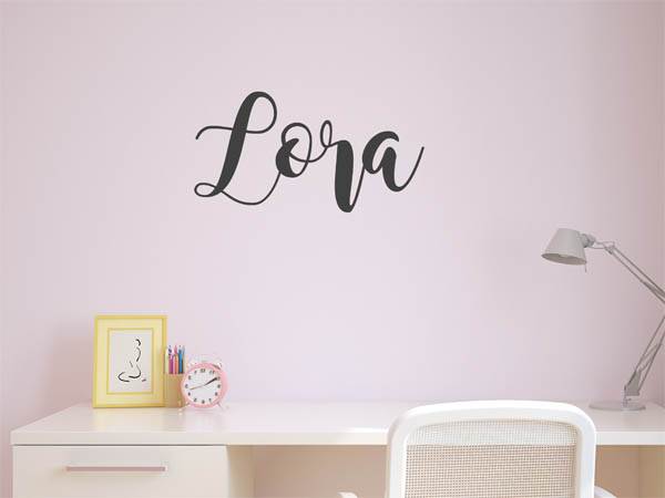 Wandtattoo Lora in Handschrift