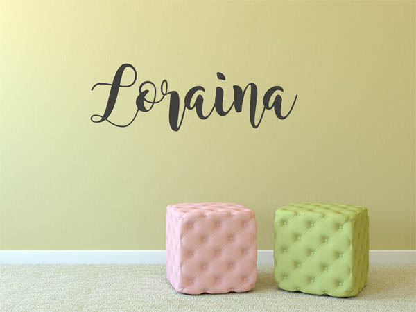Wandtattoo Loraina in Handschrift