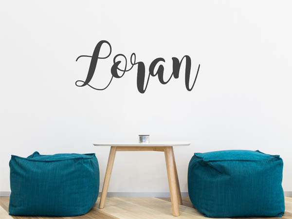 Wandtattoo Loran in Handschrift