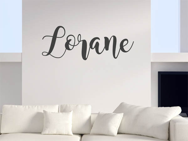 Wandtattoo Lorane in Handschrift
