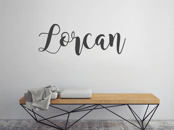 Wandtattoo Lorcan in Handschrift
