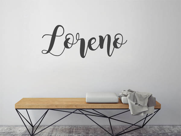 Wandtattoo Loreno in Handschrift