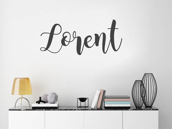 Wandtattoo Lorent in Handschrift