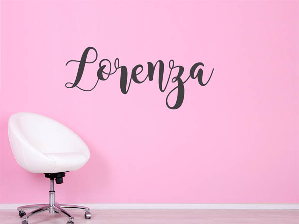 Wandtattoo Lorenza in Handschrift