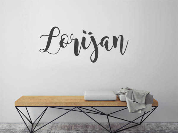 Wandtattoo Lorijan in Handschrift