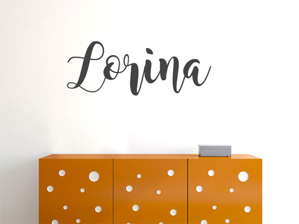 Wandtattoo Lorina in Handschrift