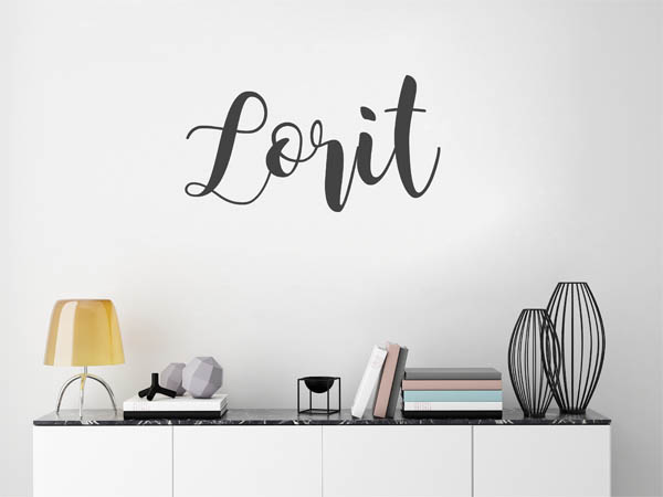 Wandtattoo Lorit in Handschrift