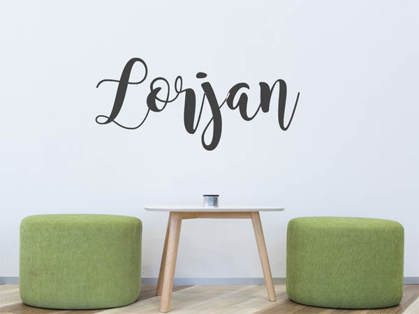 Wandtattoo Lorjan in Handschrift