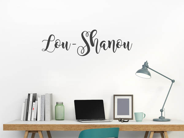 Wandtattoo Lou-Shanou in Handschrift